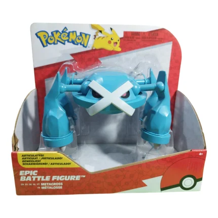 Metagross Figura Articulada Epic Battle Pokémon Jazwares Sellada