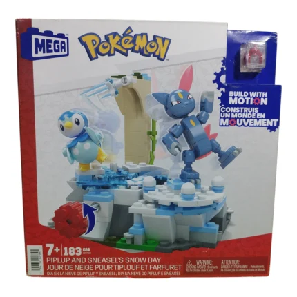 Pokémon – Piplup y Sneasel Día de Nieve Set Mega Construx (183 piezas)