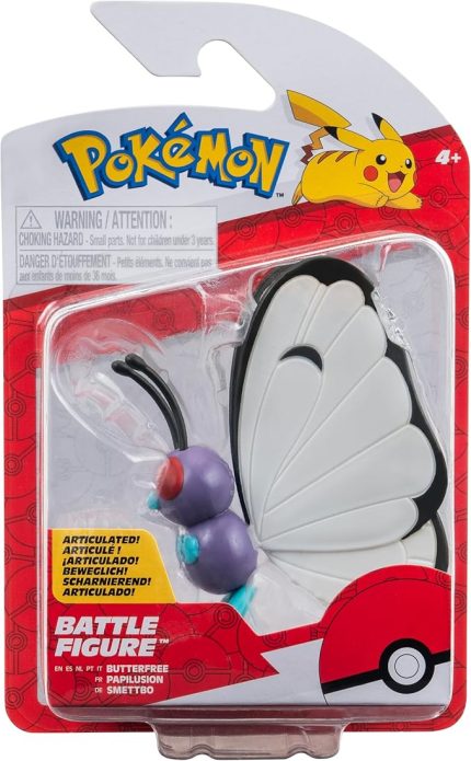 Butterfree Jazwares figura Pokémon articulada