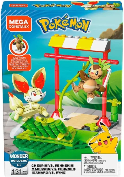 Chespin VS Fennekin Mega Construx Pokémon Battle Pack Mattel