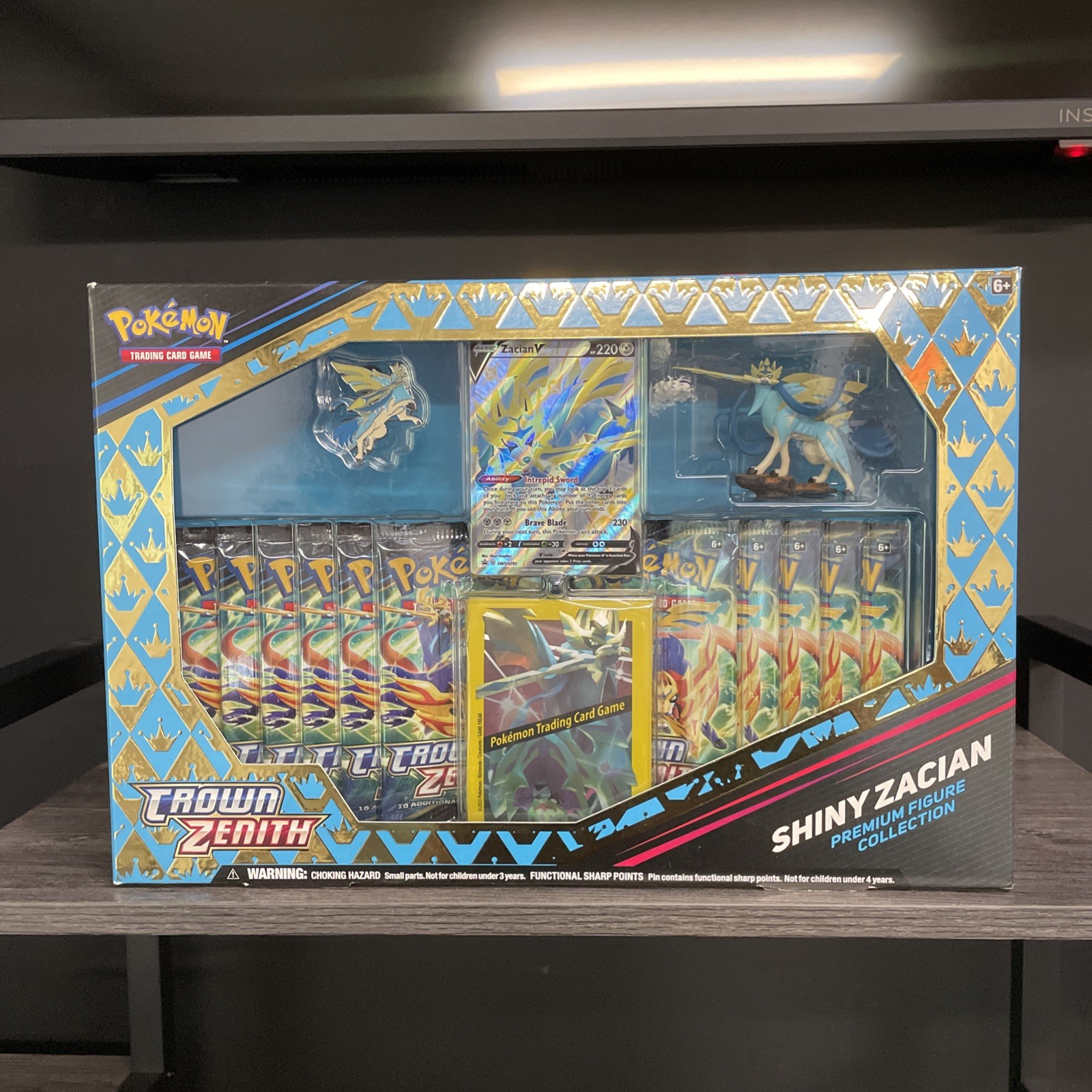 s-l16014 Shiny Zacian Pokémon TCG Crown Zenith 2023 Nuevo Sellado - Imagen 1