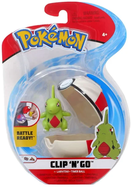 Pokémon Clip 'N' Go Larvitar Premier Ball Jazwares