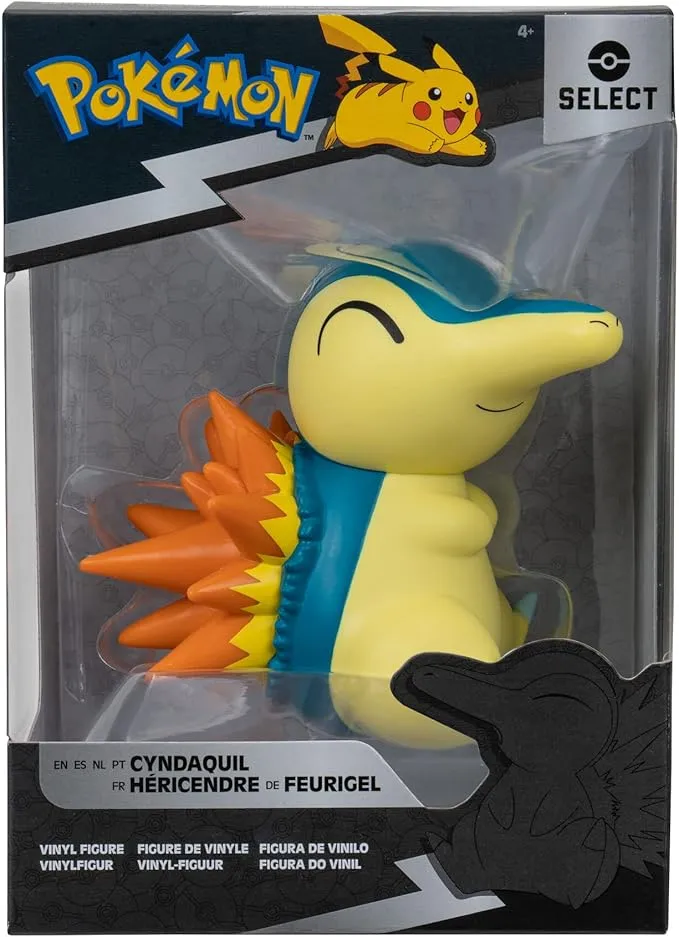 Cyndaquil-Figure-optimized Pokemon Figura de Vinilo Feurigel Jazwares - Imagen 1